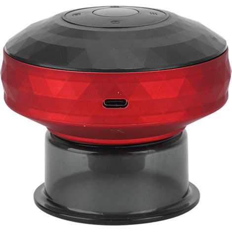 Appareil de ventouses électrique à succion réglable, massage chaud, rechargeable, thérapie ventouse, rouge (1/5)