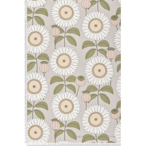 Papier peint Fleur Beige Cuisines & Bains Lutèce (1/2)