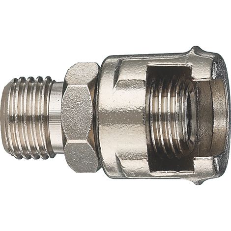 RACCORDO FILETTATO PER COMPRESSORI DADO FRESATO 1/4M 10.00 pz