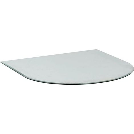 Bodenplatte Glas halbrund