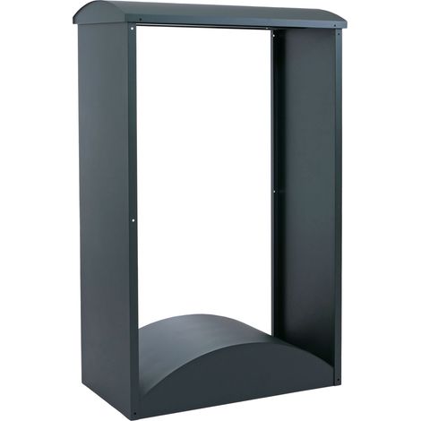 Rangement pour bois de chauffage HWC-P77, étagère pour bois de cheminée/bois de chauffage, abri pour bois, extérieur, mé