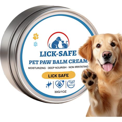 Baume Pour Pattes De Chien 30 g Apaisante Truffe Chiot Baume à pattes sans danger en cas de léchage pour races moyennes et grandes plage hiver bain (1/5)