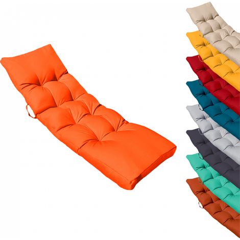 Linxor – Coussin de bain de soleil capitonné 185 x 60 cm – Résistant aux tâches et à la chaleur – Ultra confortable – Pour transat
