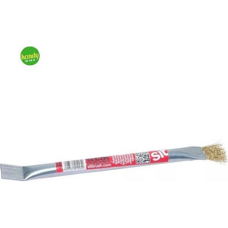 Spazzola e raschietto sit per stufe a pellet acciaio ottonato stick 26 cm