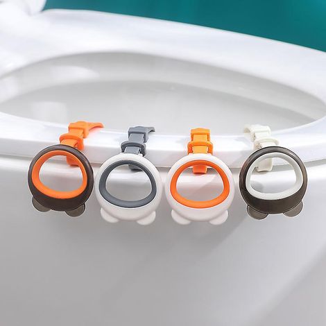 lot De 4 Lve-couvercle De Toilette Lvateur De Sige Toilette Lve-toilette Dispositif Toilette Poigne Sige, Viter Contact Avec Sige Des Toilettes Po (1/3)