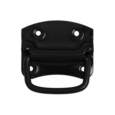 Maniglia pieghevole per scatola DOMAX 90x70mm NERA