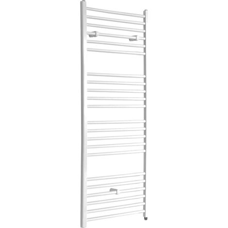Hudson Reed Ive - Sèche-Serviettes Design Électrique Moderne Plat - Blanc  - 160 cm x 50 cm