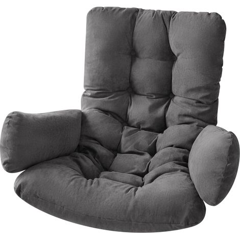 1 Coussin de rechange, Tissu doux, Rembourrage épais, Coton polypropylène, Pour fauteuil suspendu, Hamac, Jardin (1/5)