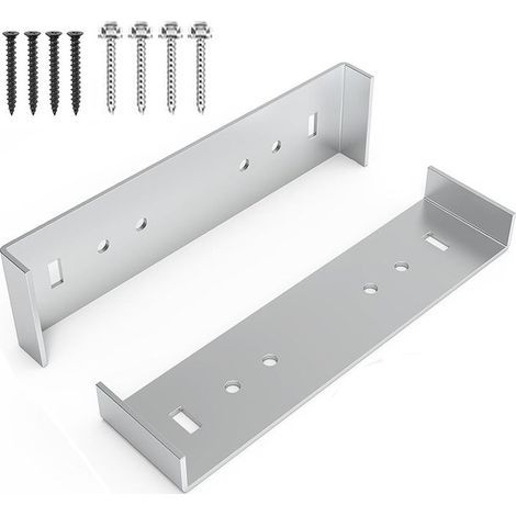 Metall-Briefkasten-Montagehalterung mit 20,3 cm breitem Boden, Briefkasten-Zubehör, robustes Aluminium mit 8 Schrauben, Briefkasten-Zubehör aus Metall (1/5)