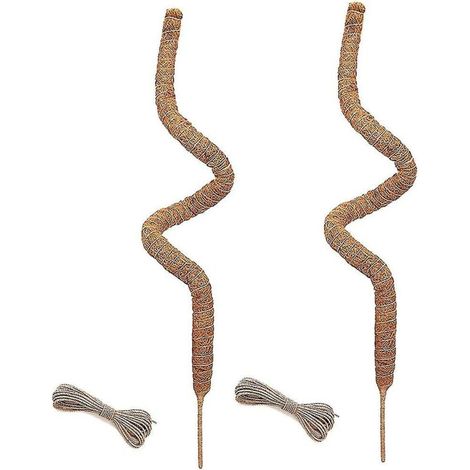 Lot de 2 poteaux en mousse de 48 pouces, poteaux en mousse pliables pour plantes grimpantes Monstera d'intérieur, treillis de jardin (1/3)
