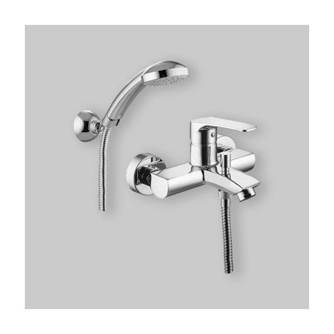 Mitigeur Bain Externe Avec Inverseur Chromé Chaux + Ensemble Douche (1/5)