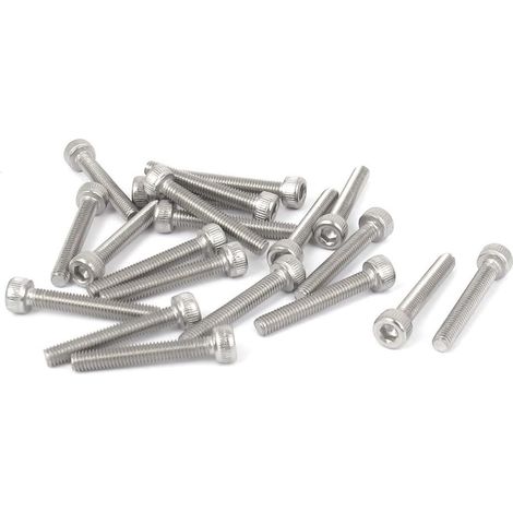M3x20mm Gewinde 304 Edelstahl Innensechskantschraube Innensechskantschrauben