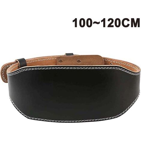 Ceinture de musculation en cuir véritable réglable – soutien lombaire haute résistance pour haltérophilie et fitness