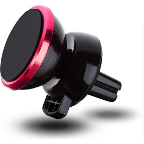 1 support voiture magnétique, rotation 360°, compatible iPhone 15, fixation sur ventilateur universel, usage en déplacement (1/4)