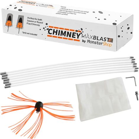 MAXBLAST Powered Chimney Sweep 12m