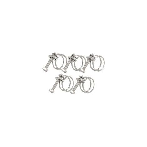 Lot de 5 colliers de serrage à double fil réglables en acier inoxydable 201 pour étang de 25 à 29 mm