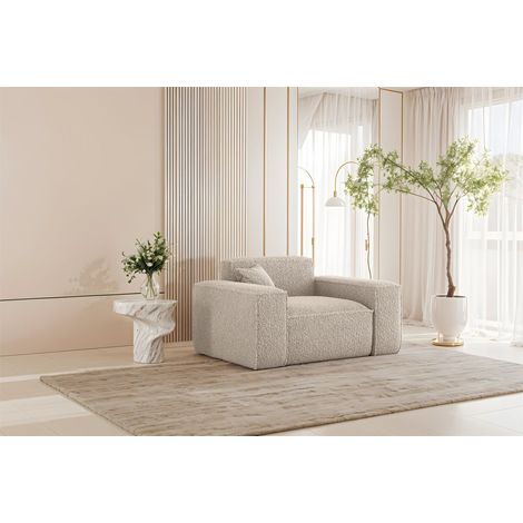 Sessel Designersessel CELES PREMIUM in Stoff Sven Cappuccino (1/4)