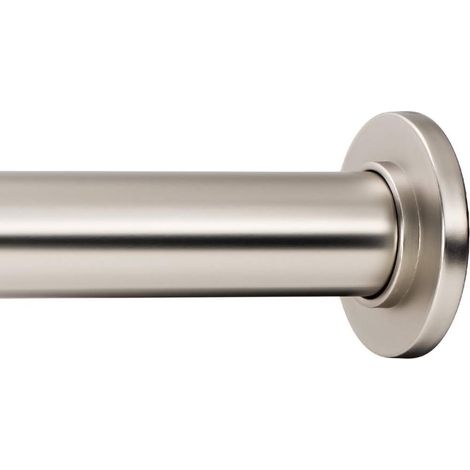 Tringle à rideau – Tringle à ressort pour petites fenêtres ou douche, 40,6 à 61 cm, nickel satiné (1/5)