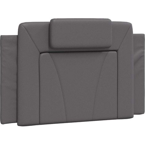 Maison Exclusive - Kopfteil-Kissen "Viana" Grau 80 cm Kunstleder