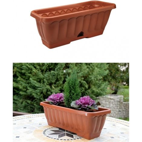 Trade Shop - FIORIERAL BALCONET RETAILS 60X17X20 CM STEEL IN PLASTICS -