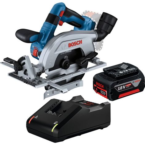 Bosch Professsional 18v 165mm Cordless Circular Saw GKS 18V-57-2 L + 5AH Battery (1/5)