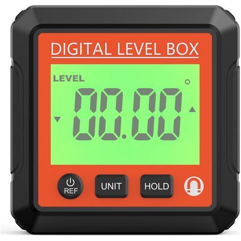 Digital spirit level, electronic protractor, inclinometer with magnetic base and precision LCD screen (1/4)
