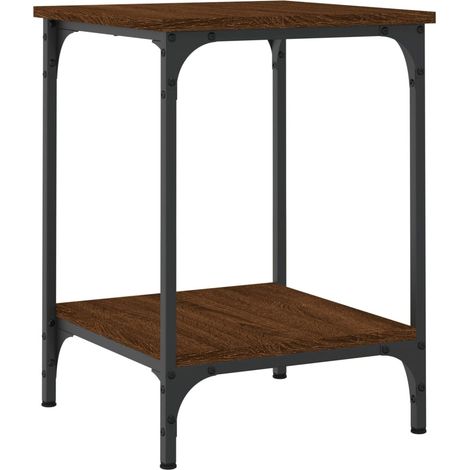 Maison Exclusive - Couchtisch Braun Eichen-Optik 40x40x55 cm Holz