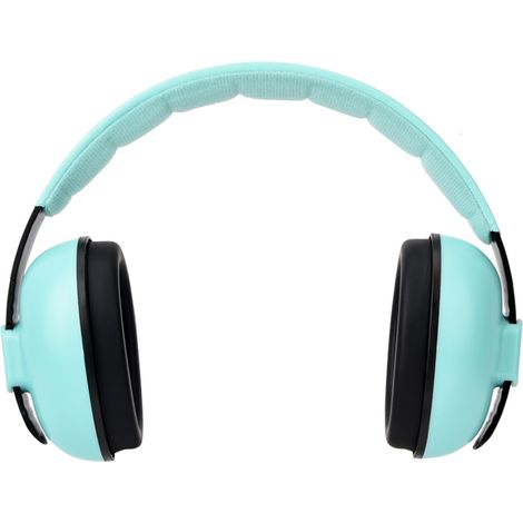Ortviai Protège-oreilles antibruit pour bébé – Coussinets en ABS et mousse, atténuation 27 dB SNR, couleur verte