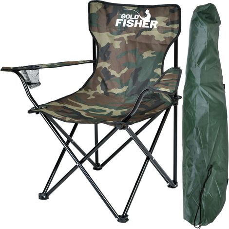 HUGO Faltbarer Campingstuhl, Tarnmuster (1/5)