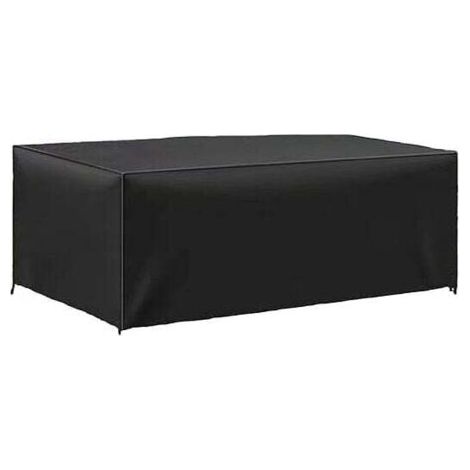 QORVA-Tigrezy Housse Table de Jardin 180 x 110 x 70cm, Housse de Protection Bâche Résistante aux Intempéries et aux Déchirures 420D Oxford pour Mobilier Salon de Jardin