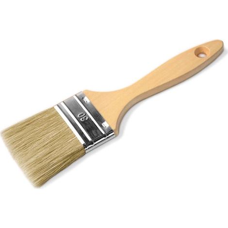 FPLUS paletina doble domestica nº 9 , Mezcla de fibras sintéticas y cerdas naturales, virola metálica y mango de madera natural.
Paletina de doble grosor, adecuada para fondos y ap