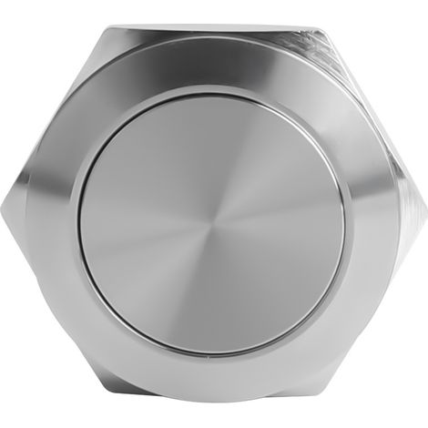 Bouton-Poussoir Ultra-Plat Inox 30mm - Étanche IP - 12-24V AC/DC - Encastrable (1/5)