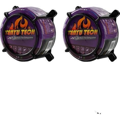 Dispositivo estinguente a polvere secca finissima, dimensioni 13x5,5 cm, efficace per uno spazio di 1 m³, si attiva a 70℃, livello di rumorosità ≤120 dB (1/5)