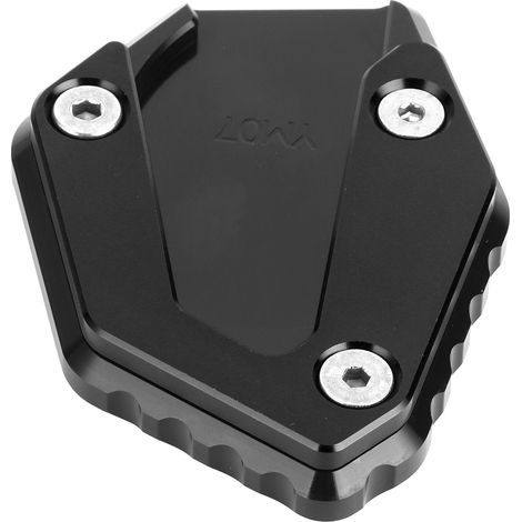 Coussin d'extension de béquille Support de béquille latérale antidérapant adapté pour Yamaha MT 07/FZ 07/TRACER 700 2014-2019 (noir) (1/5)