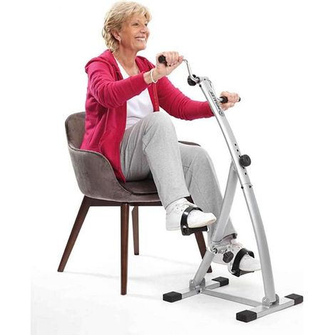 Exerciseur Bi-pedaler à pédales 2en1 – VENTEO – Vélo fitness – Double action haut/bas du corps – Facile d'utilisation/compact/léger (1/4)