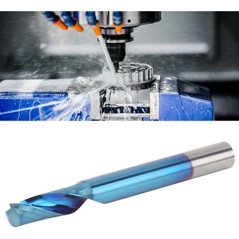 Blau beschichteter, einteiliger Spiralfräser für Aluminium (41240) (1/5)