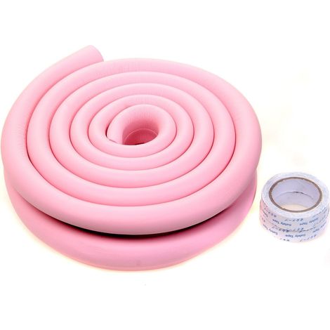 2 Rouleaux Protections de rebords, Forme U, Mousse NBR 8mm, Anti-choc, Pour table et meubles