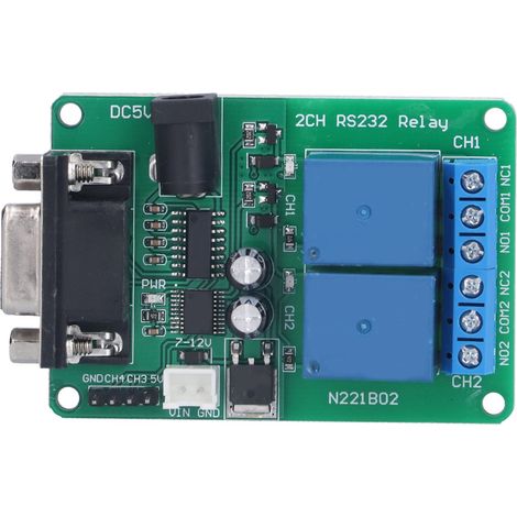 Module relais ABS Port série Débit en bauds 9600 kbps Télécommande Composant électronique RS232 (1/5)
