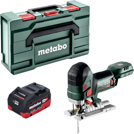 Metabo STA 18 LTX 150 BL Scie sauteuse sans fil 18 V 150 mm Brushless + 1x batterie LiHD 5,5 Ah + Metabox - sans chargeur