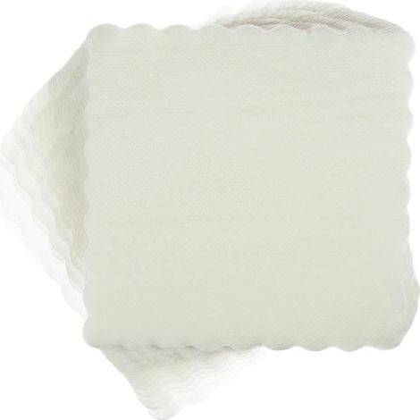 Weiße Catering-Servietten 15x15cm 120 Stück