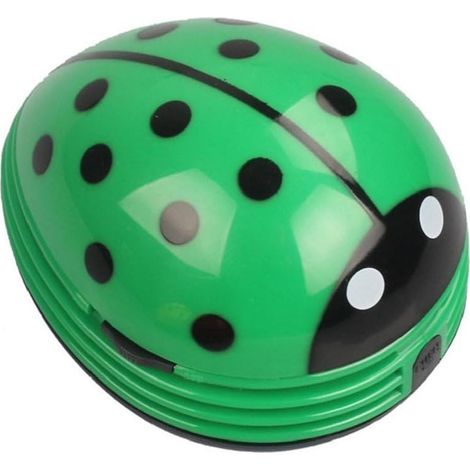 Mini Aspirateur Électrique - Pour Clavier Et Bureau - Design Coccinelle Rouge - Fonctionne Sur 2 Piles AA - 1 Pièce (1/5)