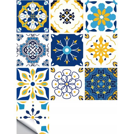 Selbstklebende PVC-Patchwork-Paneele, 10er-Set, Tapete 20x20cm, zm-06-029 (1/5)