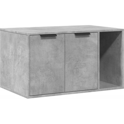 Maison Exclusive - Mueble arenero para gatos madera gris hormigón