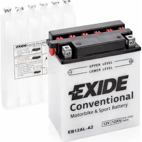 Batería de Moto EXIDE EB12AL-A2 12V 12Ah