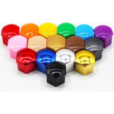 Tapones de tuercas de rueda T53 21 mm azul cromado (1/5)