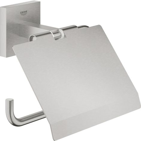 Dispensador de papel con tapa GROHE Start Cube supersteel (1/3)