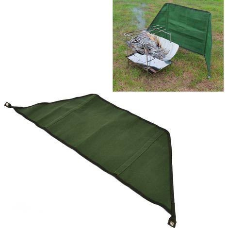 Petit rideau coupe-vent pour le camping, pare-vent pour barbecue, écran de pique-nique, rideau coupe-vent, vert (1/5)