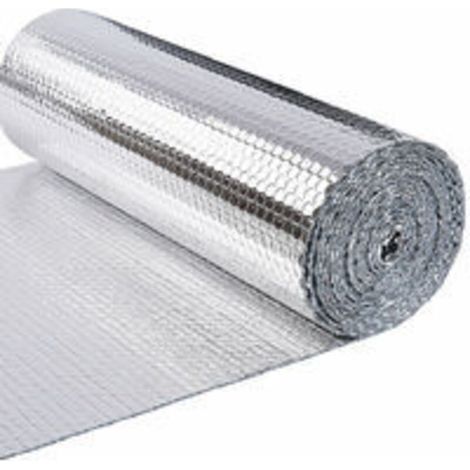 Isolant thermique a bulle double couche aluminium radiateur reflecteur 1x2m (1/3)