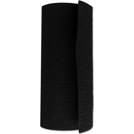 Filtre à charbon actif universel extra épais de 1/2 po, prédécoupé sur mesure, feuille filtrante à air au charbon actif 16 x 50 po pour (1/5)