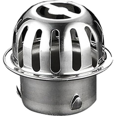 Verstopfungsfreier Edelstahl-Bodenablauf, mehrteiliger Rinnenfilter, geeignet für die Dachentwässerung von Innenhöfen, verstopfungsfrei, 50 mm (1/5)